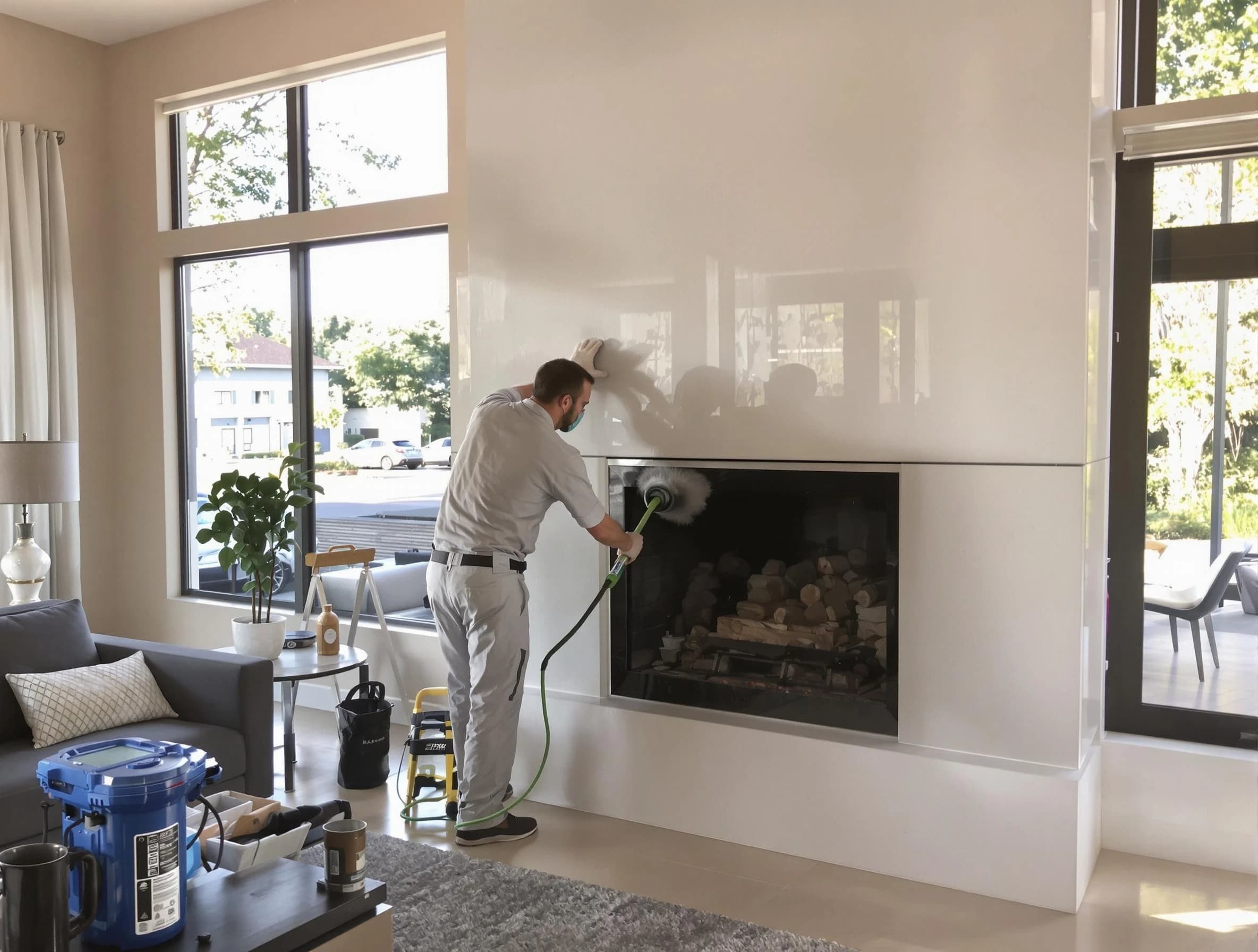 Malden Chimney Sweep performing thorough soot removal in Malden, MA