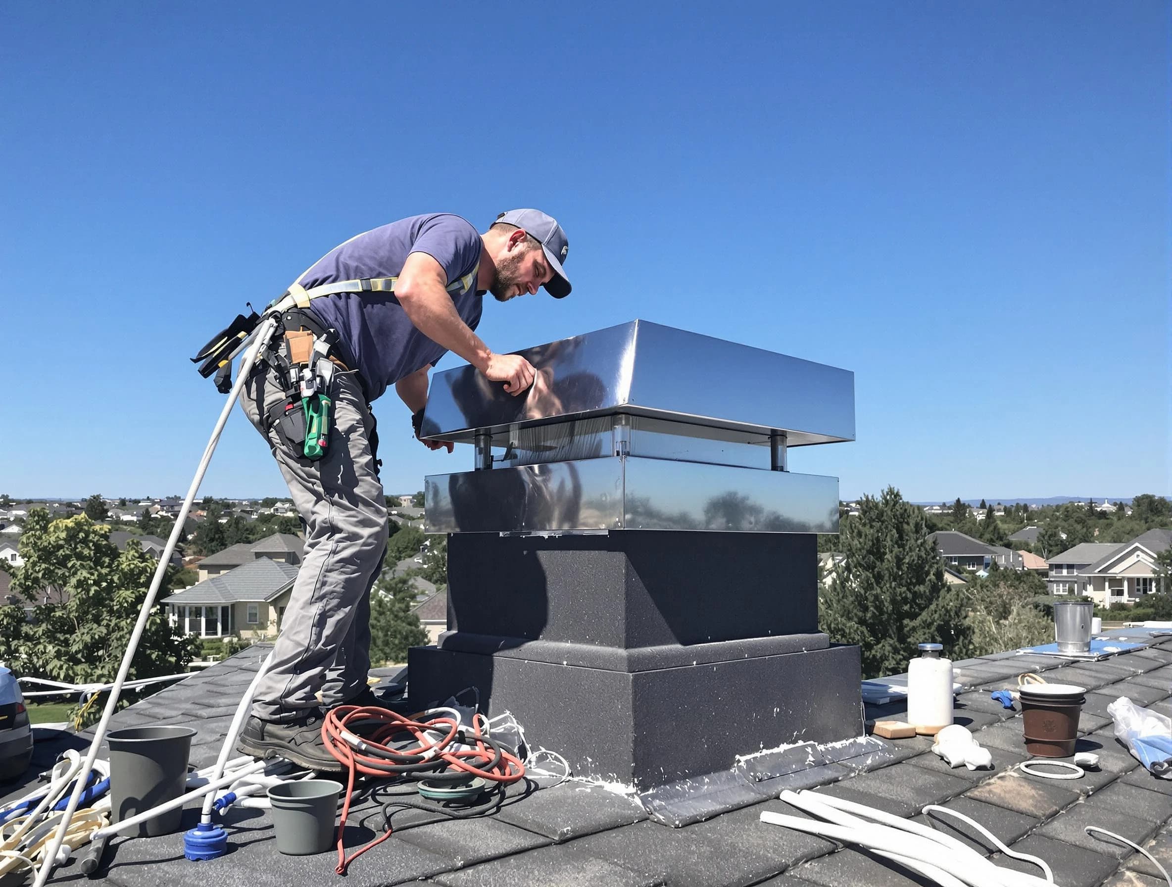 Chimney Cap Services service in Malden, MA