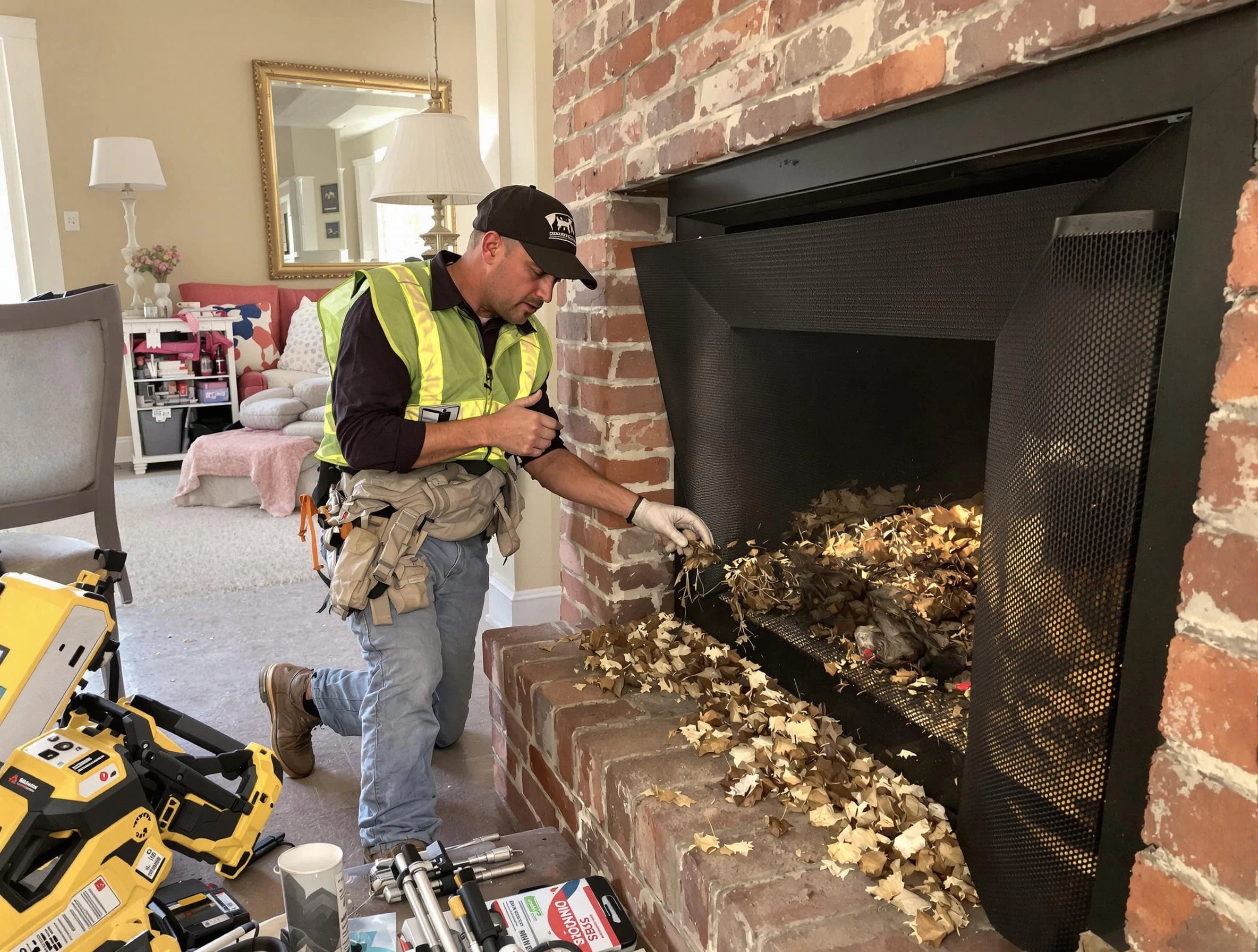 Safe screening installation by Malden Chimney Sweep in Malden, MA