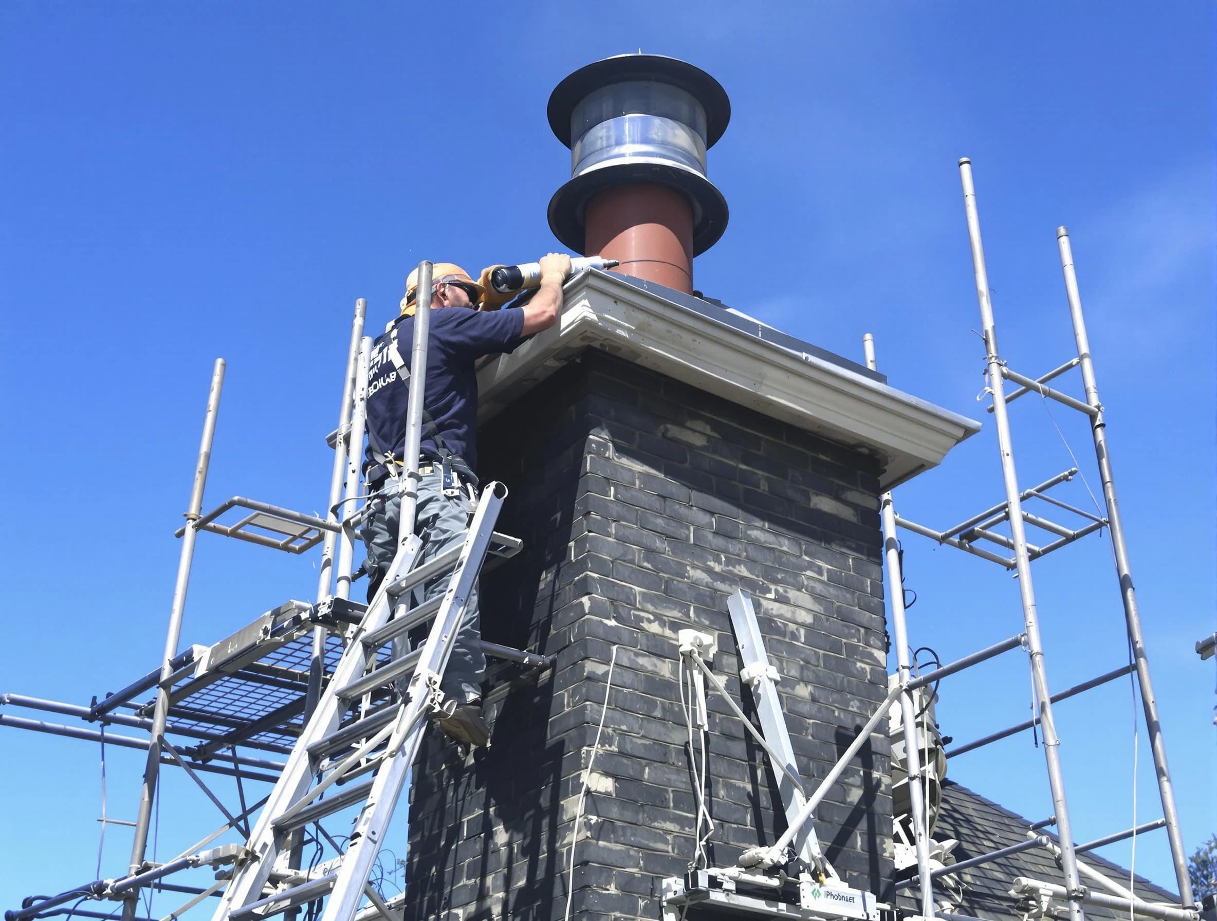 Sturdy chimney crown finished by Malden Chimney Sweep in Malden, MA
