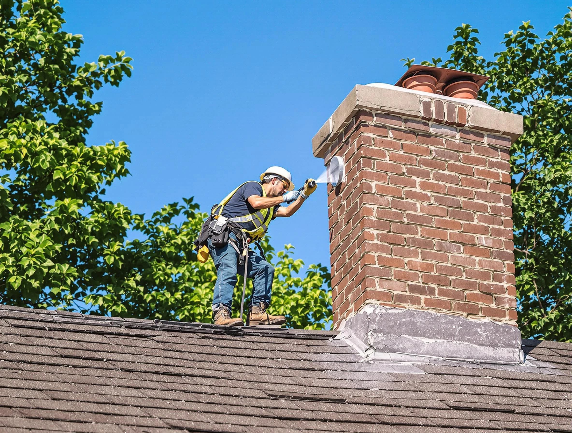 Malden Chimney Sweep performing an inspection with advanced tools in Malden, MA