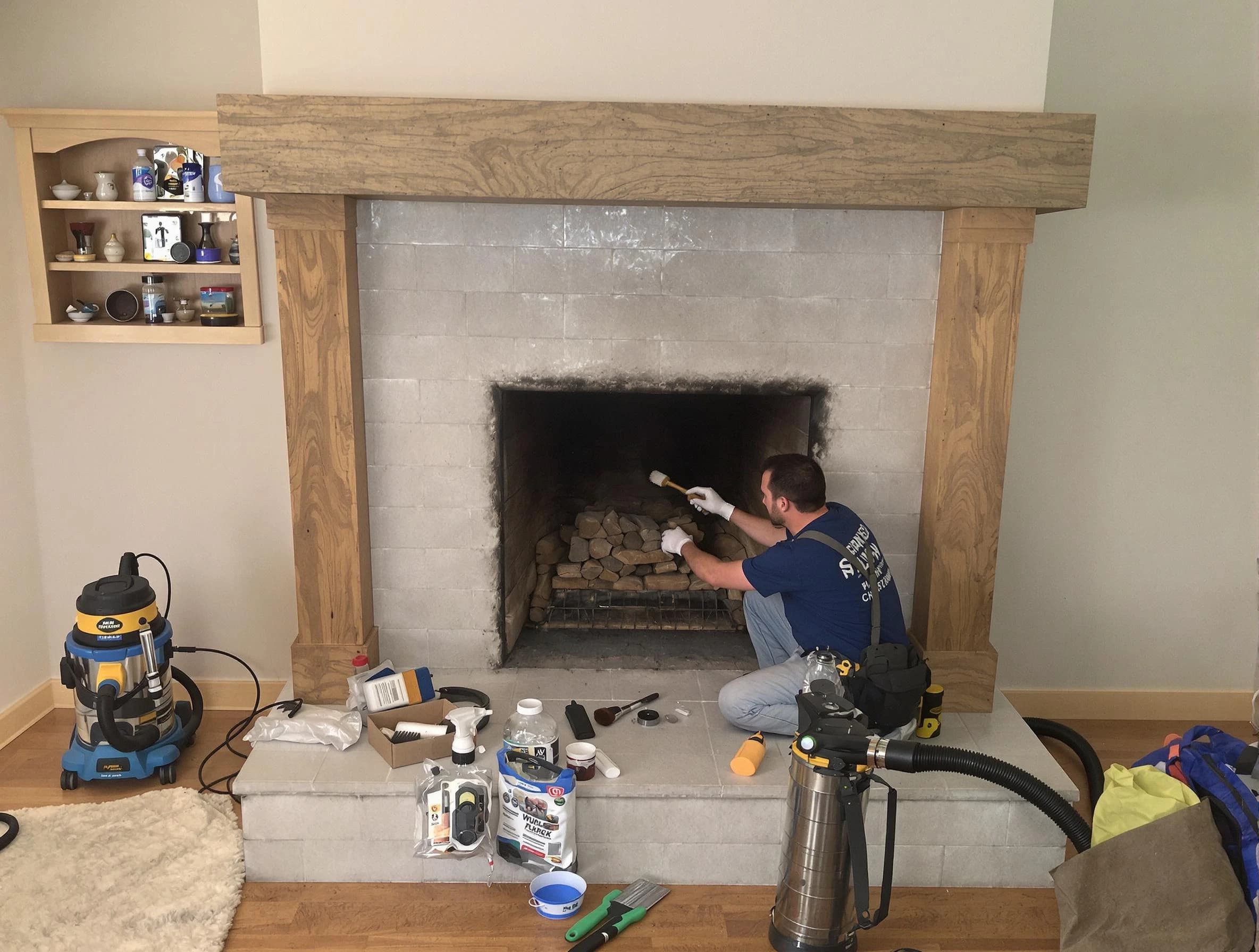 Detailed creosote removal process by Malden Chimney Sweep in Malden, MA