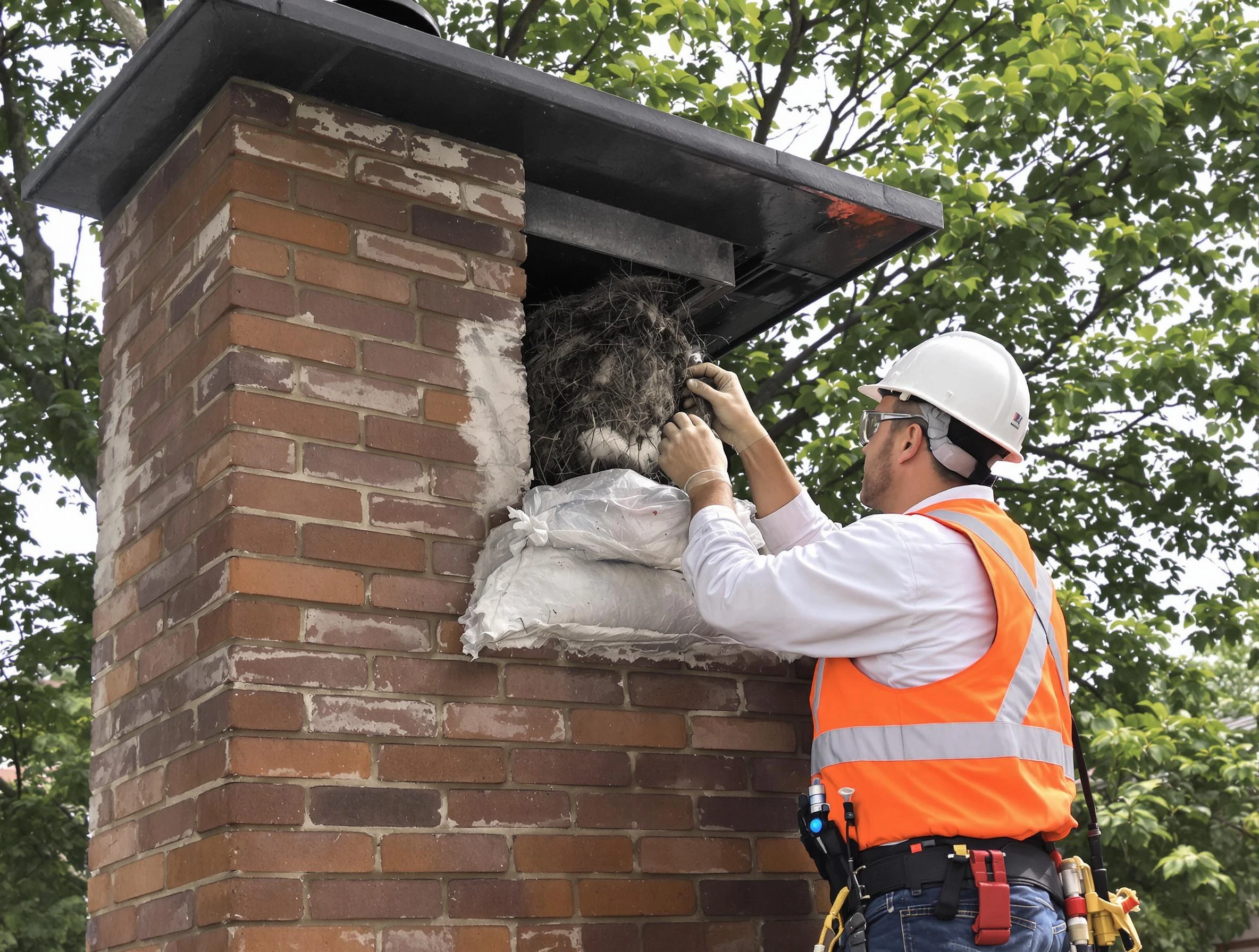 Humane removal of debris and animals by Malden Chimney Sweep in Malden, MA