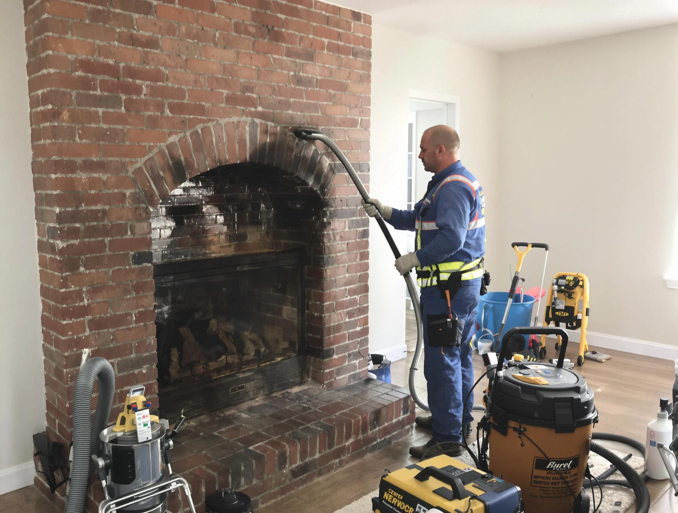 Malden Chimney Sweep expert performing detailed chimney sweep in Malden, MA