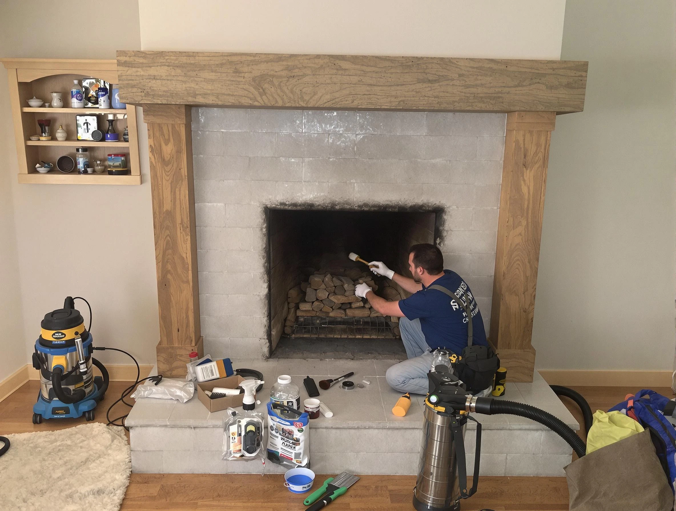 Detailed creosote removal process by Malden Chimney Sweep in Malden, MA