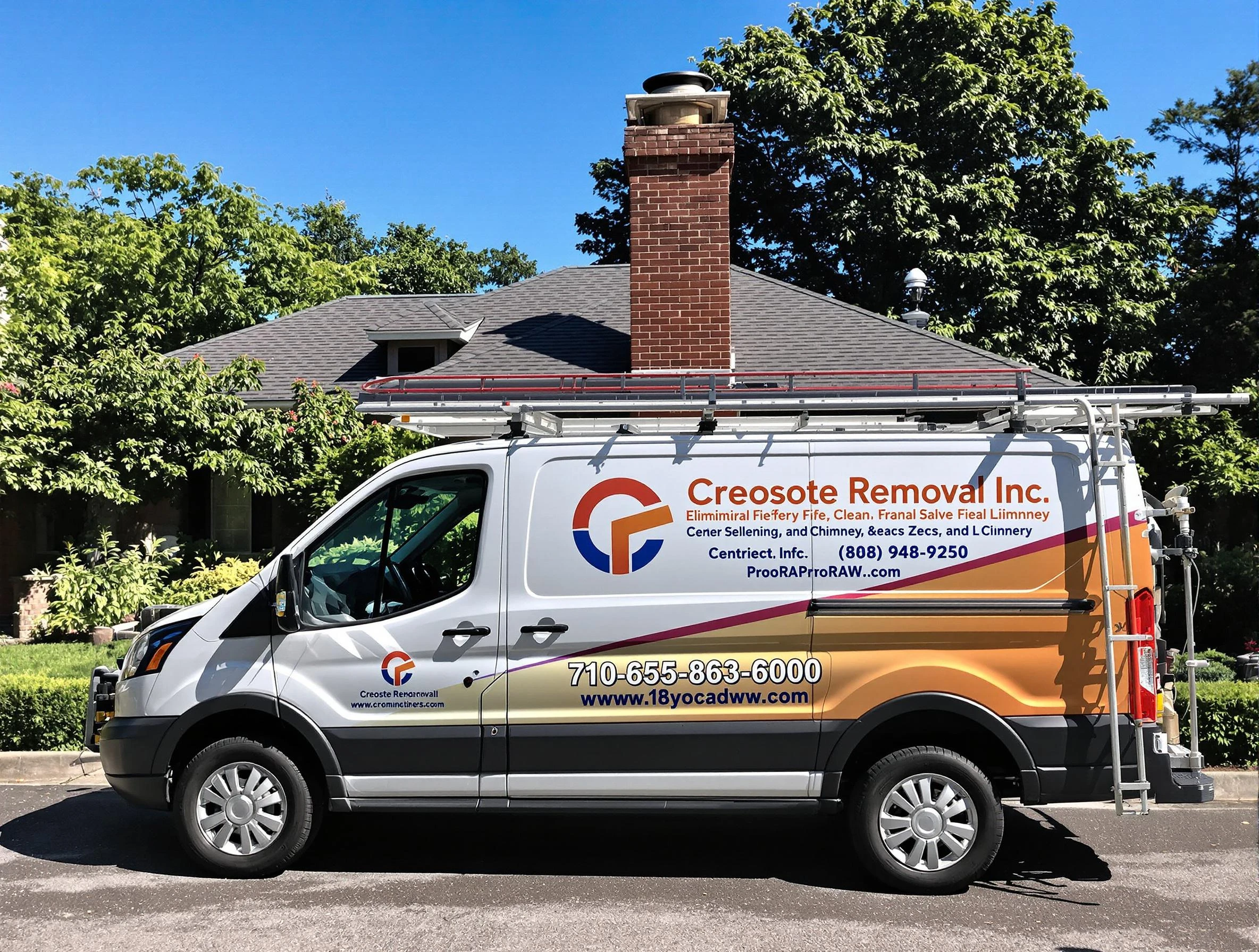 Malden Chimney Sweep technician removing creosote safely in Malden, MA